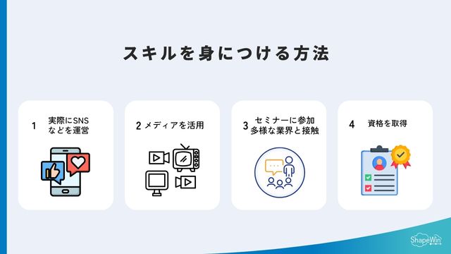 広報に必須のスキルを身につける４つの方法＿インフォグラッフィック